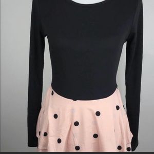 NWT LuLaRoe 2X Georgia black pink polka dot